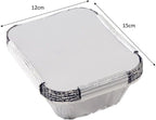 10A60122 Foil Container with Lids Silver