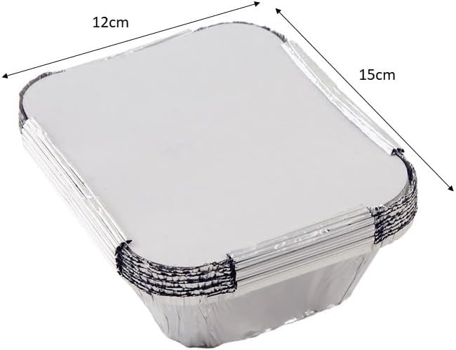 10A60122 Foil Container with Lids Silver