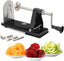 Premium Spiralizer for Vegetables with 3 Interchangeable Blades & Built-in Ribbon Blade - Professional Spiralizer with Stainless Steel Design, Strong Suction Base & Non-Slip Technology