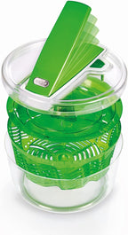 E940013 Swift Dry Salad Spinner, Large, Plastic, Green, Unique AquaVent™/One-Handed Fast Pump Action/Quick Brake/Non-Slip Base/Easy Cleaning