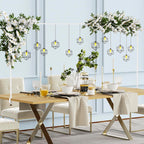 Fomcet Over The Table Rod Stand with Clamps 13"-42'' Tall 29"-98" Length White Metal Adjustable Table Arch for Wedding Birthday Party Anniversary Christmas Decoration Supplies