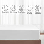 Double Fitted Sheet 100% Egyptian Cotton 300TC Hotel Quality 30 cm White Fitted Bedsheets
