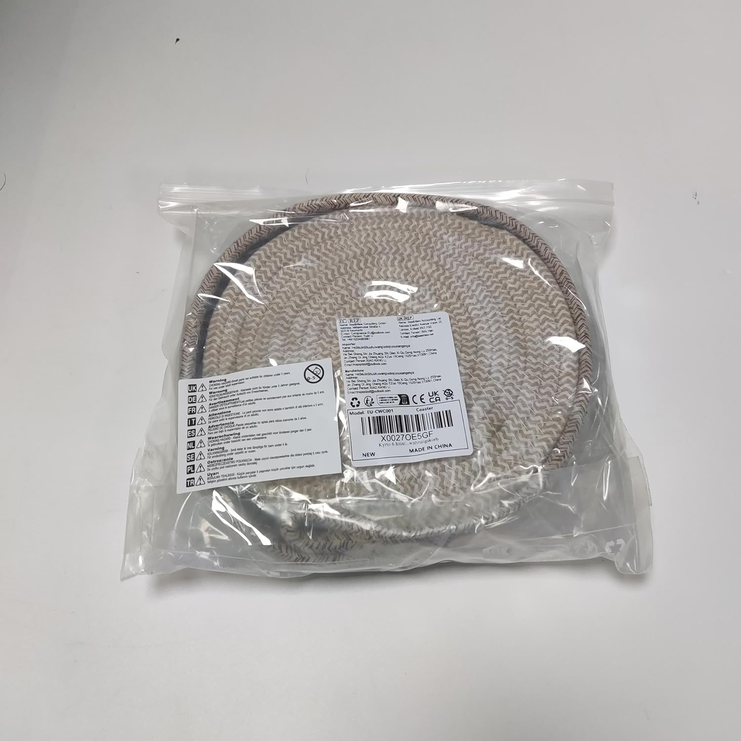 Kyrio Round Placemats, Trivets Mats Hotplate Mats, Heat Resistant Mat, for Kitchen, Restaurant,Dining Table, with storage basket(6PCS)