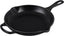 Signature Enamelled Cast Iron Skillet Frying Pan with Helper Handle and Two Pouring Lips, 23 cm, Matte Black, 20182230000422