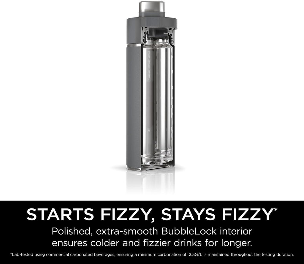 Thirsti Water Bottle and Flask 530 ML With Leak-Proof Lid, Designed For Carbonated, Hot & Cold Drinks. Ideal For Travel & Sports, Triple Insulated, Stainless Steel Bottle, Grey, DW1801EUUKGY