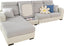 Super Stretch Sofa Cover 1 2 3 4 Seater L Shape, WearResistant Spandex Corner Sofa Cover Non Slip Sofa Slipcovers with Elastic Bottom, Great for Kids & Pets (Weave Light Grey, Backrest Cover)