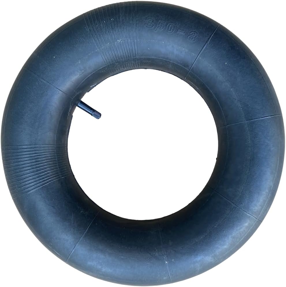 3.50-8 Inner Tube with TR13 Straight Valve for Wheelbarrow, Garden Cart and Sack Barrow Tyres - Butyl Rubber, 14 Inch Size, 8 Inch Rim