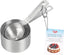 Stainless Steel Measuring Cups, Set of 4, Measurements in Millilitres and Cups, Nest Neatly for Storage, Metallic Silver
