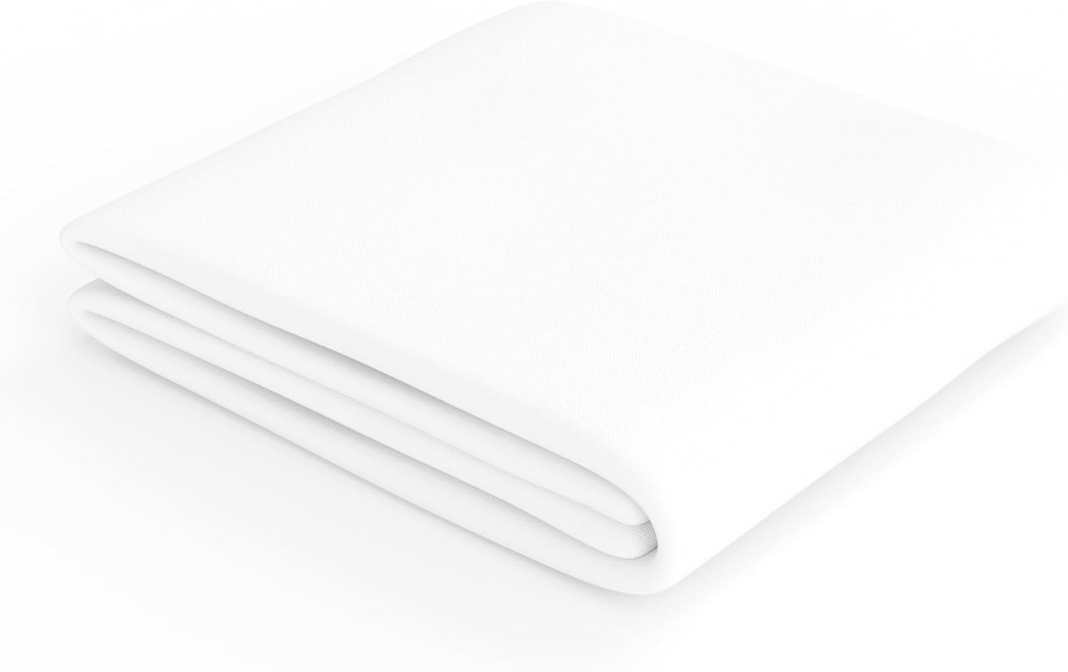 Bedding Soft Microfibre Double Fitted Sheet with 12 inch (30 cm) Deep Pocket, 135 x 190 cm, White Secondary image