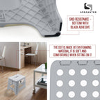 Super Strong Folding Step Stool - 11" - Sturdy Enough to Hold 300 Lb - Lightweight Foldable Step Stool for Adults and Kids - Opens with one Flip - Great for Kitchen, Bathroom and Bedroom