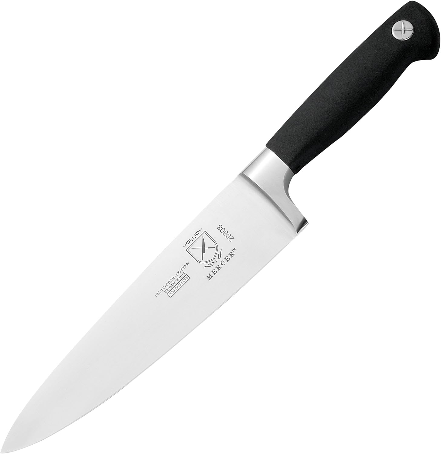 Genesis 8-Inch Forged Chef's Knife, Wood, Black