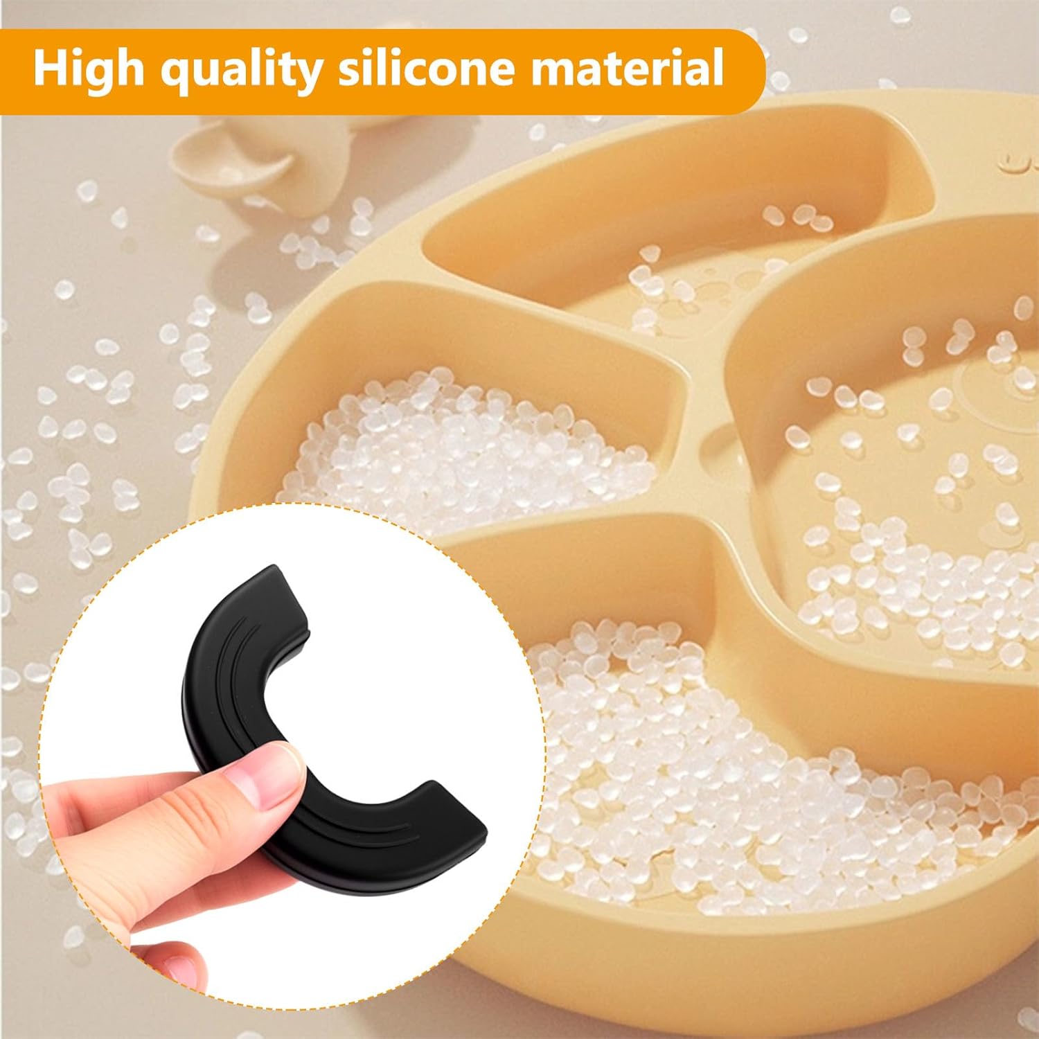 3 Pairs Silicone Pot Grips, Flexible Assist Handle Holder, Heat Resistant Silicone Hot Handle Holder Sleeve, Pan Handles Covers for Cast Iron Woks Skillets Griddles Pans Pot Holders(Black, 3 Sizes)