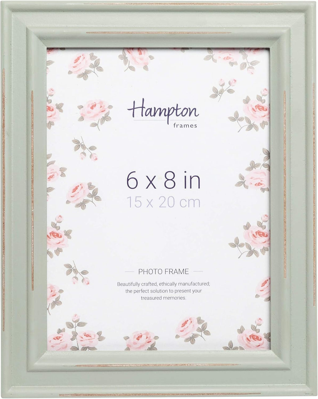 PALOMA 6x8 (15x20cm) Sage Green Picture Photo Frame Glass PAL301968S