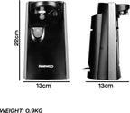 Electric Tin Can Opener SDA2313 Multifunction Knife Sharpener Bottle Opener, Hands Free 60W Black Silver