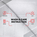 12 Pack Face Cloths |30x30 cm| 100% Cotton Wash Cloths - Ultra Soft & Highly Absorbent Fingertip Towels for Spa, Gym, Hotel & Bathroom |Brilliant White|