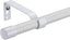 Curtain Poles for Eyelet Curtains Matt White, 16mm Voile Curtain Pole 76-117cm, Window Curtain Rod Metal Extendable with Adjustable Brackets for Bedroom, Living Room
