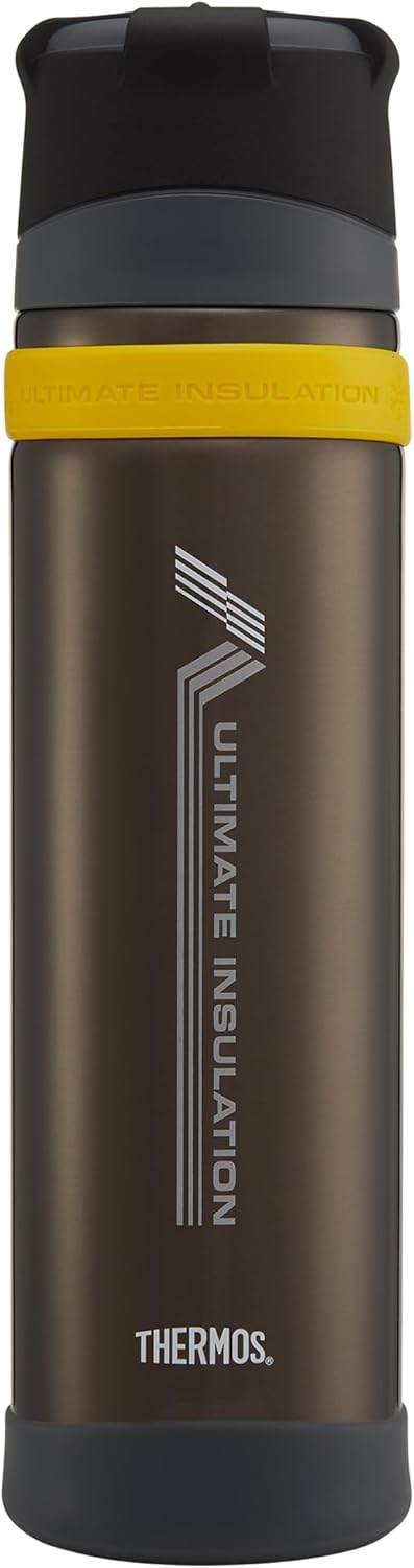 Charcoal Ultimate Flask (900ml), Reusable Insulated Stainless Steel Thermal Coffee Cup for Hot or Cold Drinks, Vacuum Sealed Water Flask with a Leak-Proof Lid, 24hr Hot/24hr Cold