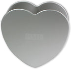 HRT082 Anodised Aluminium Heart Cake Pan 8 x 2-Inch Deep, Silver