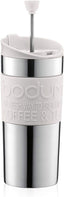 Travel Press Coffee Maker, Vacuum, Small, 0.35 Litre - White