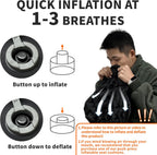 Inflatable seat Cushion Stadium Waterproof Air Pad Lightweight Portable Sit Mat for Hiking Camping Walking Travel Fishing Boating Flying Backpacking