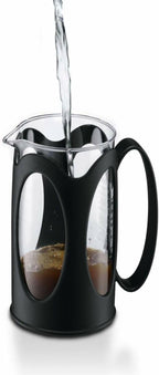 Kenya French Press - 1L / 8 Cups Coffee Maker - Heat-Resistant Borosilicate Glass & Stainless Steel - Dishwasher Safe Cafetiere - Made in Portugal
