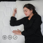 Quilted Waterproof Mattress Protector - Hypoallergenic & Breathable Premium Microfiber Single Mattress Protector Stretches up to 30cm (Single - 90x190cm)