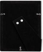 Silver Plated Photo Frame Picture Frame Plain Satin Finish and Tarnish Protected for Wedding Picture or Family Photos (7x5)