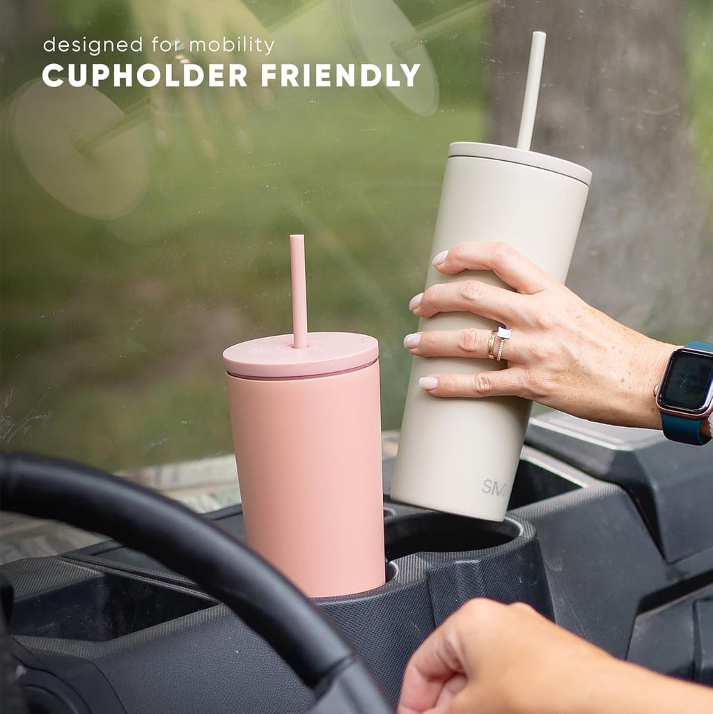Insulated Tumbler with Lid and Straw | Iced Coffee Cup Reusable Stainless Steel Water Bottle Travel Mug | Gifts for Women Men Her Him | Classic Collection | 830ml | Forest