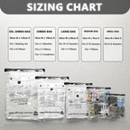 Vacuum Storage Bags 8 Jumbo, Space Saver Bags with Travel Hand Pump, Compression Airtight Sealer Bags for Clothes, Bedding, Pillows, Comforters, Blankets