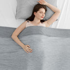 Cooling Blanket for Night Sweats, Q-Max 0.5 Arc-Chill 3.0 Cool Fiber Summer Throw for Bed Sofa Chair Travel Adult Kids Hot Sleeper, Comfort, Lightweight, Twin/Double, 150x200cm, Gray