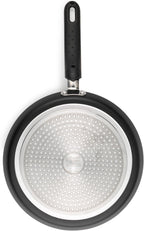 Metallic Marble Pancake Pan - 25cm Crepe Frying Pan, 9.8" Non-Stick Flat Skillet Griddle, Suitable for Induction Hobs, Soft Grip Handle, Durable Forged Aluminium, Easy Clean