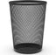 Mesh WasteBasket Black Metal Wire Garbage Trash Can For Office Home Bedroom Height 10.1" Width 10", 4 Gallon (16 Quart) (1, Black)