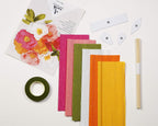 97705C Kit Crepon Florist DIY Bouquet of Flowers Paper Crepe Floral Adhesive Tape Step by Step Included Creative - leisure Arts & Crafts, medium