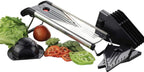 Mandoline Vegetable Slicer, Mandolin Slicer V Blade Cutter, Julienne and Food Grater. Great for Onions, Potatoes and Tomatoes. Includes 6 Inserts, and Cut Proof Gloves. Stainless Steel