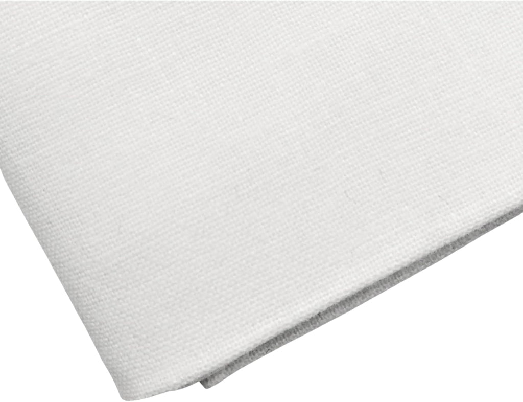 JMW. 100% Cotton Plain White Fabric - Extra Wide (150 CM), Soft, Durable Material - Ideal for Arts & Crafts, Dressmaking, Quilting, Sewing, Bedding, Pillowcases, Bunting