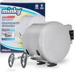 Retractable Duo Reel Washing Line, Grey, 2x15m, packaging may vary