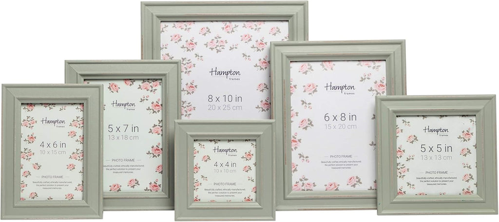 PALOMA 6x8 (15x20cm) Sage Green Picture Photo Frame Glass PAL301968S