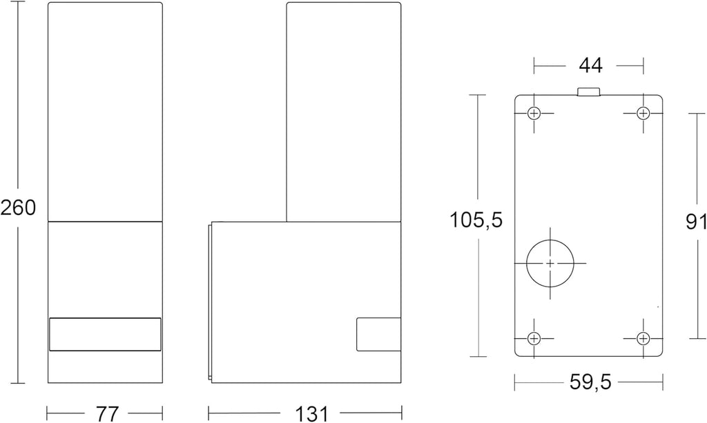 Steinel LED Outdoor Light L 605 S, 180° Motion Detector With Maximum 10 m Range, 11.3 W, 729 lm, Aluminium, Anthracite