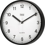 Teesa Clock Analog Wall Universal 20 cm TSA0038B Black