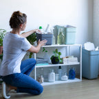 Ready to Collect 100% Recycled 5L Kitchen Accessories Recycling Lift Top Bin Dark Grey with Light Grey Lid