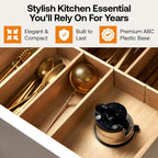Knife Sharpener, Hands-Free Safety, PowerGrip Suction, Safely Sharpens All Kitchen Knives, Ideal for Hardened Steel & Serrated, World's Best, Compact, One Size, Silver