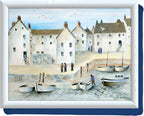 Creative Tops “Cornish Harbour” Lap Tray with Cushion, Bean Bag Cushioned, 44 x 34cm
