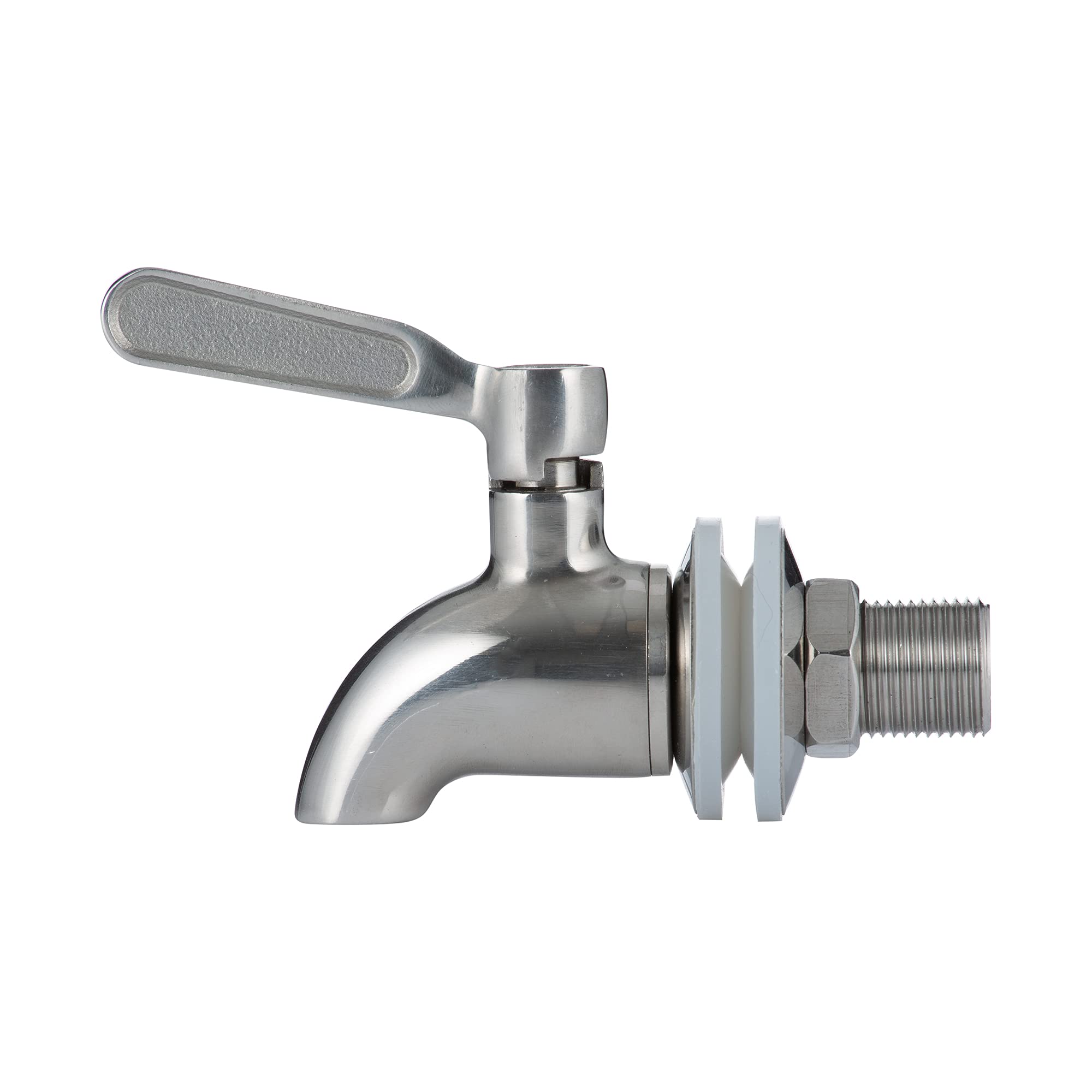 Stainless Steel Replacement Tap Durable, Drip-Free Design for 3 L, 5 L and 8 Litre Drinks Dispensers Easy to Install & Leak-Proof with Silicone Washers