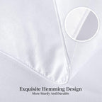 Kingsley trend King Comforter Duvet Insert - All Season Quilted Ultra Soft Breathable Down Alternative, Box Stitch White Comforter with Corner Tabs, 104x92
