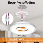 4Pack Bathroom Light, 3000K/4000K/6500K 3 Color Temperature, Waterproof IP44, Small, Round, Modern, 15W 1500LM Flush Ceiling Light for Bathroom, Kitchen, Bedroom, Hallway and More,Ø18CM