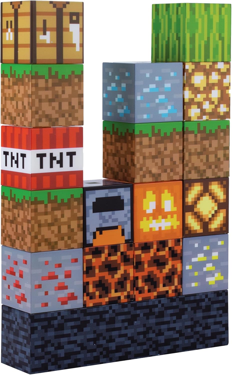 Minecraft Block Building Light - Officially Licensed Merchandise, Building Blocks Night Light, Gifts for Boys, Gaming Bedroom Accessories and Décor | Paladone