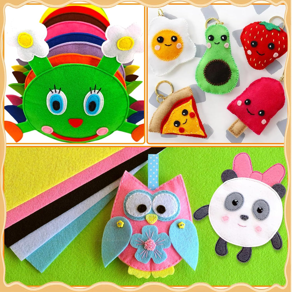 60pcs Felt Fabric Sheets, Coloured Felt, 40 Assorted Coloured 30 x 20 cm Felt Sheets Textile Fuzzy Fabrics DIY Craftwork