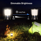 Camping Lantern Rechargeable, Blukar Camping Lights Lamp for Tent, Long Battery Life 5 Light Modes Super Bright LED Outdoor Hanging Tent Light for Camping, Emergency, Fishing, Hiking etc.