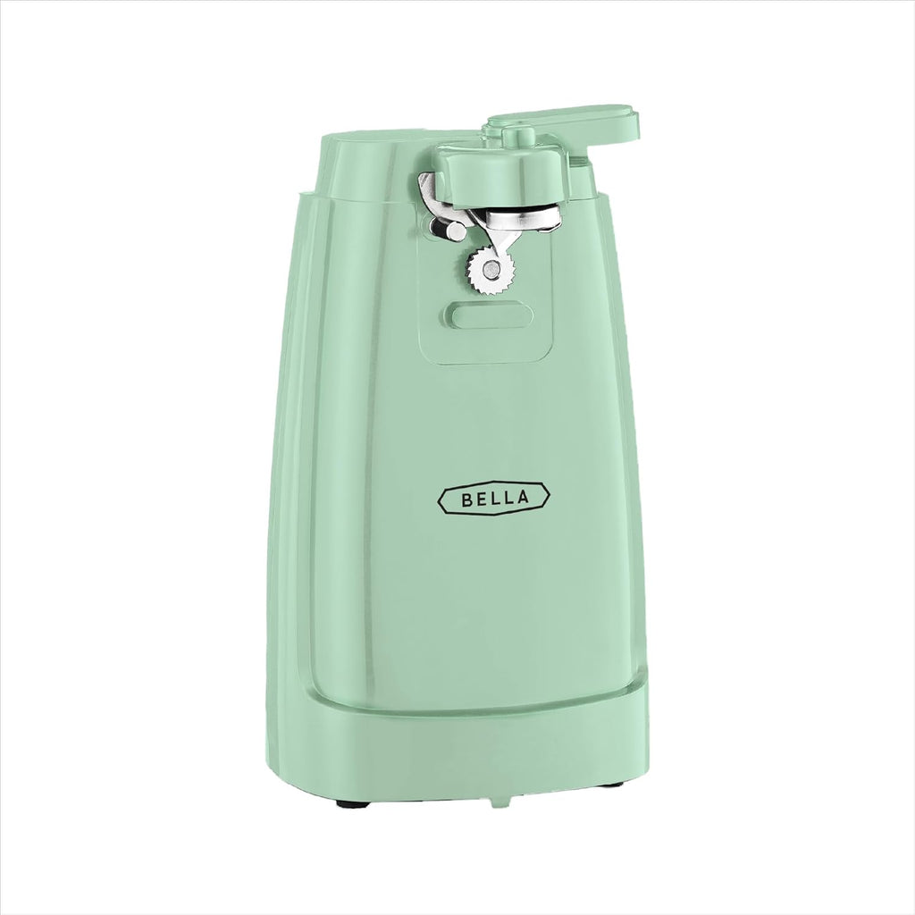Electric Can Opener and Knife Sharpener, Multifunctional Jar and Bottle Opener with Removable Cutting Lever and Cord Storage, 60 Watt Motor, BPA Free, Stainless Steel Blade, Sage