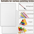 80 Sheets Watercolour Paper Bulk, 140 lb/300 GSM Cotton Cold Press Water Colour Paper for Students Adults Artists Drawing Painting Supplies Postcards, White, 5" x 7"